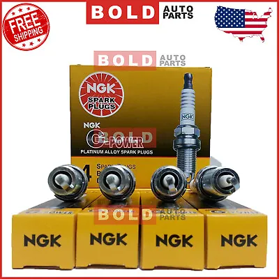 4PC NGK Platinum Spark Plugs For 1998-2011 Honda Civic 1.6L 1.7L 1.8L 2.0L • $23.95