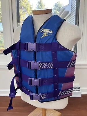 Vintage Team Hobie Stearns Water Skiing Adult Life Jacket Vest Blue Purple￼ XL • $35
