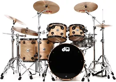 DW Collector's Series Pure Oak Shell Pack - 5-pc - Natural Satin Oak • $7123.75