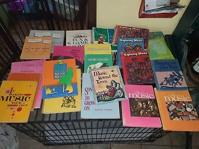 Lot 23 Vtg Vintage 50s 60s 70s Childrens School Music Education Songbooks Books • $100