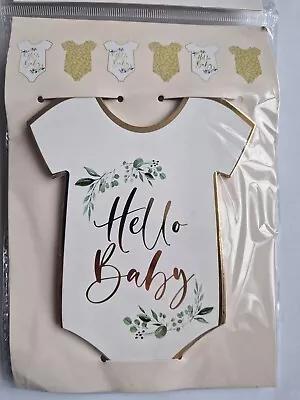 Baby Shower Hello Baby Paper Bunting 3 Metres  • £4