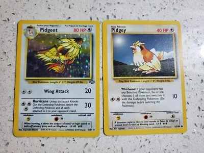 $20 • Buy Pokemon TCG - WOTC Unlimited Jungle Pidgeot Holo Rare Card 8/64 & Pidgey- LP/NM