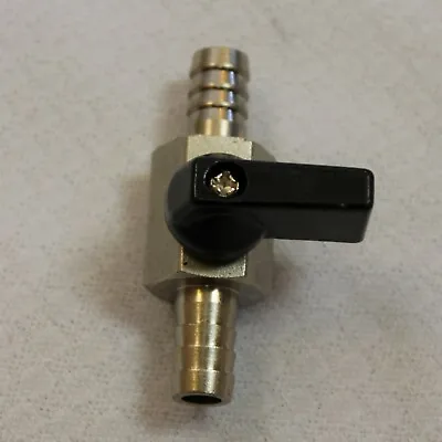 3/8 Barb Ball Hand Valve Air Water Fuel Oil Line Pressed /vacuum Rust Resistant • $19