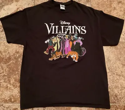 Disney Villains Graphic T-shirt ( Mens Xl ) Black Preowned • $15.20