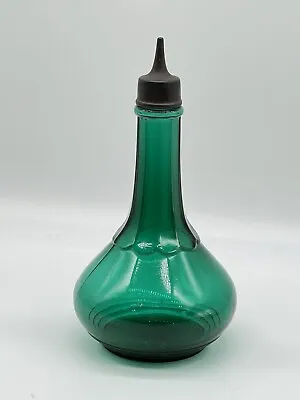 Antique Emerald Green Glass John Maris & Co Barber/Apothecary Bottle 7” • $38