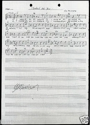 DOORS Jim Morrison Signed Handwritten Lyrics - 'I Looked At You' - Preprint • $14.72