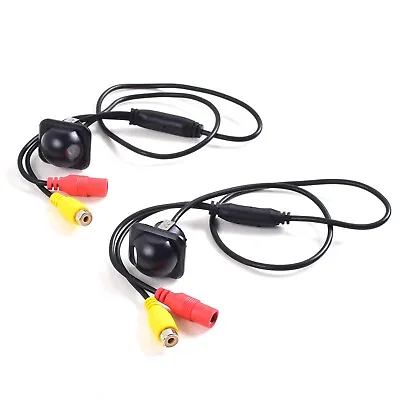 Pair Car Auto 20mm Hole Drilling Side View Camera Side Mirror Mount Reverse M... • $50.38