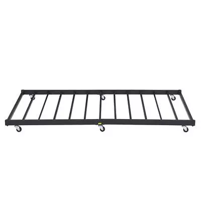 VECELO Trundle Bed H 4.5  X W 39.2  X D 70.9  Twin Size W/ 6 Wheels + Black • $89.40