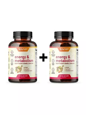 Energy Booster & Metabolism Weight Loss Support Stress Relief Fatigue 2-Pack • $37.83