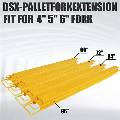 VEVOR Pallet Fork Extensions 60'' 72'' 84'' 96'' Forklift Extensions Loaders • $97.99