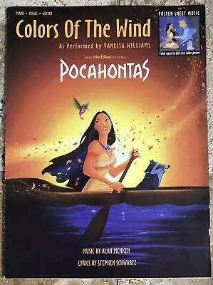 Colours Of The Wind (Disney Pocahontas) Piano Sheet Music - Opens To Full Poster • $7.50