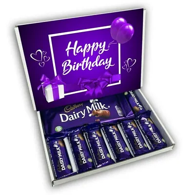 Cadburys Dairy Milk Chocolate Bars Gift Box Hamper Happy Birthday Gift Present • £12.99