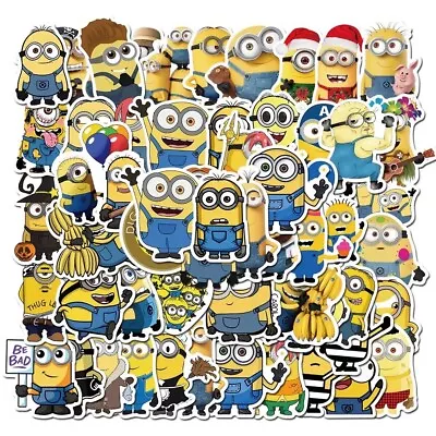 10 Random Minions Themed Stickers The Minions Decals Laptop Binder Free Shipping • $3.49