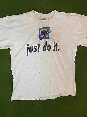 1987-1994 Nike - Just Do It - Double Sided - Vintage Nike Tee Shirt (2XL) • $51