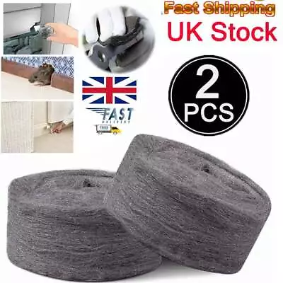 2X Steel Wire Wool Top Quality Grade 0000 Super Ultra Fine For Rats Mice KH • £7.54