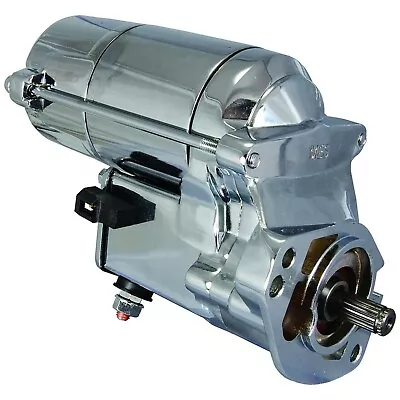 New Starter For Harley Davidson 1340cc 1450cc 1989-Up Chrome 2.7HP High Torque • $169.95