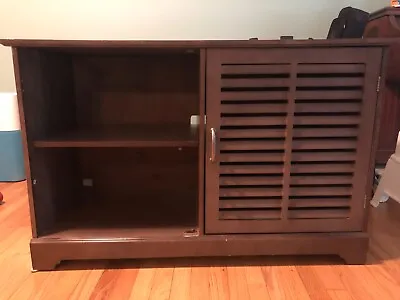 IKEA Tv Stand Cabinet 45 In Tall Brown Grey Ash Missing One Door But Still Works • $20