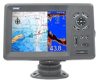 ONWA K-combo 7A Chart Plotter With Class B+ AIS Transceiver And Sounder • £640