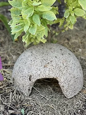 TOAD HOUSE New Handmade Hypertufa Garden Sculpture  Round  Decoration 8” • $38.99