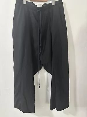 Lost & Found Ria Dunn Black Drop Crotch Drawstring Pants Size XL • $90