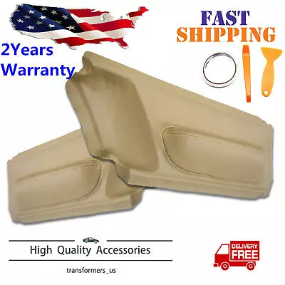 Door Panel Insert Cards Synthetic Leather For Volkswagen Beetle 1998-2010 Beige • $13.59