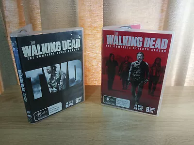 The Walking Dead - Seasons 6 + 7 (12 Discs) R4 DVD Box Sets * VGC • $19.98