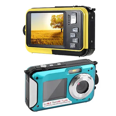 £55.91 • Buy Underwater Camera - Dual Screens Full HD 2.7K 48MP Digital Camera LCD Displays