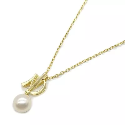 Mikimoto Pearl Necklace Brand Off K18 Yellow Gold Authentic From Japan • $560
