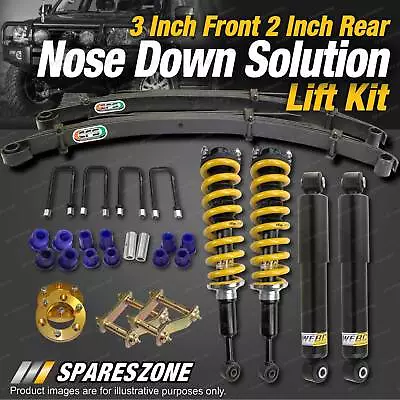 $1425 • Buy 3 Inch Front + 2 Inch Rear Levelling Lift Kit EFS Leaf For Nissan Navara D40