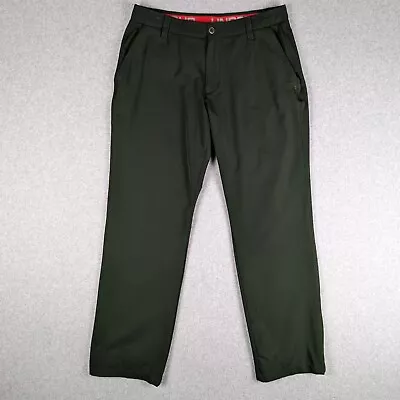 Under Armour Match Play Golf Chino Pants Men's 36X32 Green Performance Stretch • $22.98