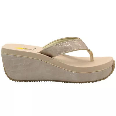 Volatile Frappachino Platform  Womens Beige Casual Sandals PV103-114 • $44.99