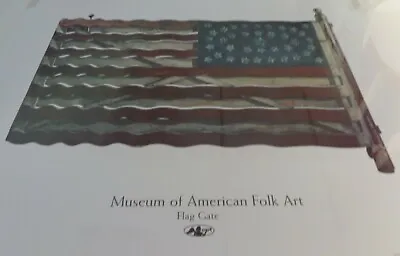 Warren Kimble - MUSEUM AMERICAN FOLK ART American Flag Gate Open Edition Print • $25