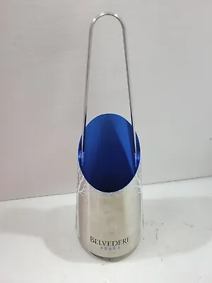 Belvedere Vodka Logo Bottle Holder/Chiller Ice Bucket And Tongs Stainless Steel • $19.99
