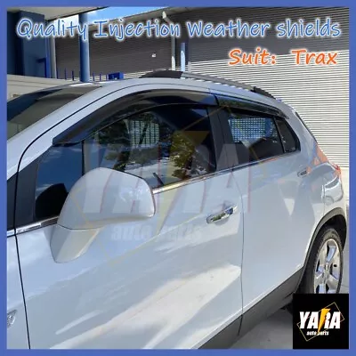 INJ Weather Shields Weathershields Window Visors For Holden Trax 2013-2023Tinted • $65