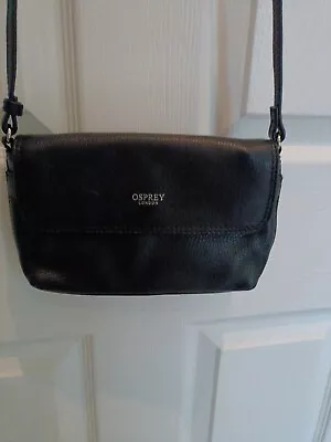 £19.99 • Buy Osprey Black Leather Cross Body Bag