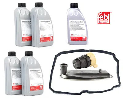 Mercedes Transmission Plug Adapter+Filter+Gasket+5 Liter Fluid Kit FEBI • $223.33