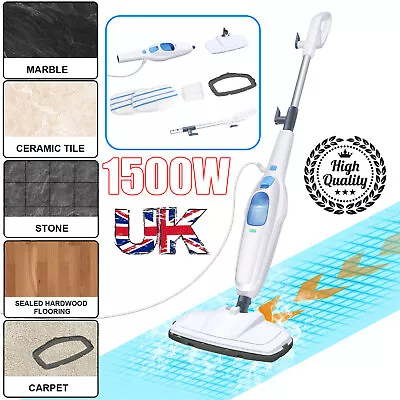 Steam Mop Cleaner With Convenient Detachable Handheld Unit Floor Carpet Upgrade • £37.70