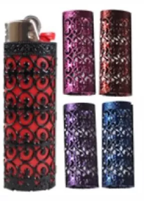 Funky Lighter Cover Case - Fits Large Bic Lighter - Coloured - 4 Pack • $24.99