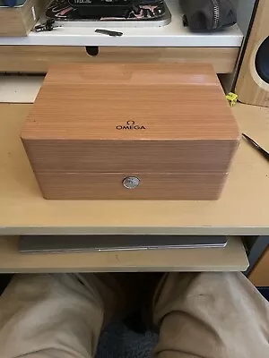 Omega Watch Box Case Storage. Genuine Omega Wood Watch Storage Box. Authentic • $109