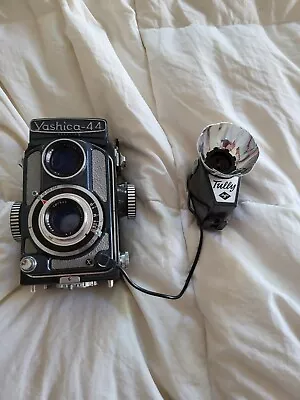 Yashica 44 Vintage Camera W/case And Flash (untested) • $55