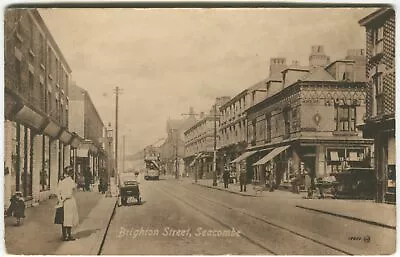 £12 • Buy BRIGHTON STREET, SEACOMBE, TRAM - Cheshire Postcard 