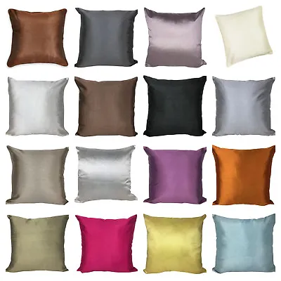 £2.99 • Buy Faux Silk Cushion Covers - 16 Great Colours - Free Delivery - 18x18  / 45cm