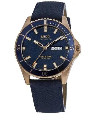 New Mido Ocean Star 200 Blue Dial Fabric Strap Men's Watch M026.430.36.041.00 • $714