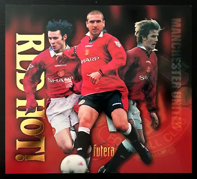 RARE FUTERA 97 BECKHAM GIGGS CANTONA-GOLD RED HOT CENTRE PIECE CARD No 247/250 • £19.95