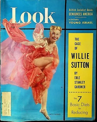 Look Magazine May 6 1952 Mitzi Gaynor Erle Stanley Gardner Israel Grand Ole Opry • $30.20