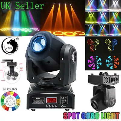 £69.99 • Buy Moving Head Stage Lighting Spot RGBW 8 Gobo LED Light DMX Disco DJ Party Light