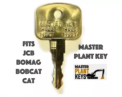 Bomag B06 14607 Key JCB Excavator Master Plant Digger & Dumper Industrial Key • £2.94