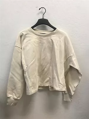 J CREW Women's University Terry Cropped Crewneck Sweatshirt Small BF363 ($69.50) • $15