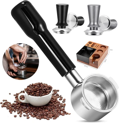 $27.99 • Buy Coffee Filter Tamper Holder Coffee Knock Box Espresso Tamper Mat Stand Station