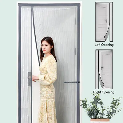 Magic Curtain Door Mesh Magnetic Sided Open Mosquito Fly Bug Insect Net Screen • £11.95